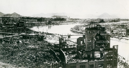 原爆で焼き尽くされた広島市街