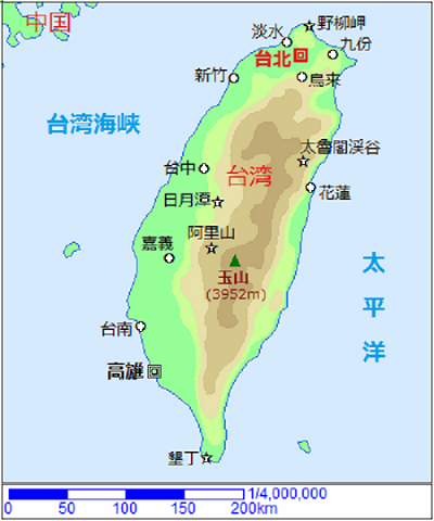 台湾の地図１