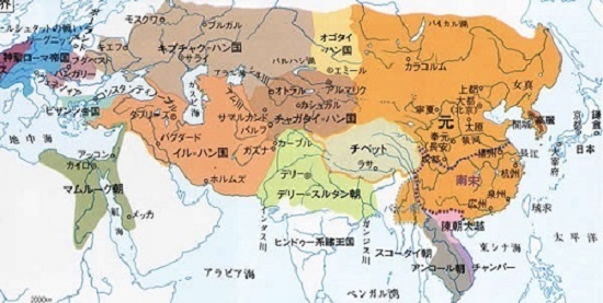 モンゴル・元帝国勢力版図